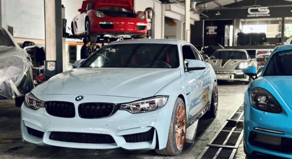 sơn xe BMW 320i